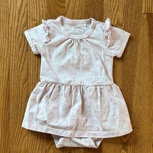 Fixoni Light Pink Baby Dress with Ruffles